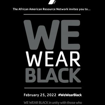 We wear black